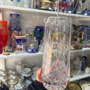 Jarra de cristal súper tallado