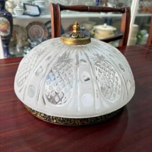 Plafón de cristal con bronce