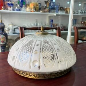 Plafón de cristal con bronce