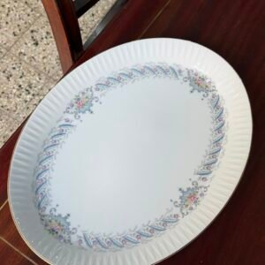Fuente oval grande de porcelana