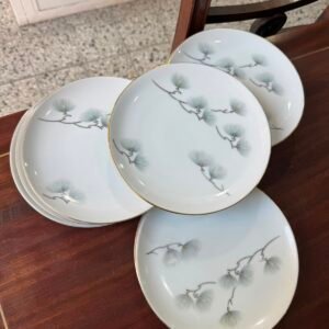 Juego de 10 platos de postre porcelana tsuji