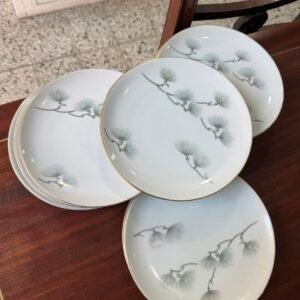 Juego de 10 platos de postre porcelana tsuji