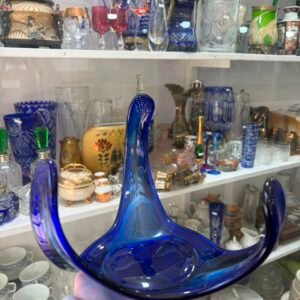 Centro de mesa de murano azul