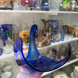 Centro de mesa de murano azul