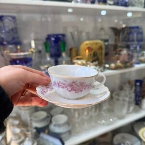 Dúo de café porcelana verbano
