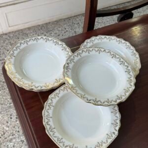 Set de 5 platos hondos ingleses