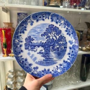 Plato porcelana tsuji old blue