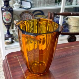 Florero Rudolf SCHROTTER ambar estilo ART DECO
