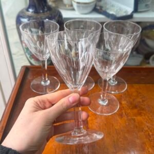 Set de 5 copas de cristal