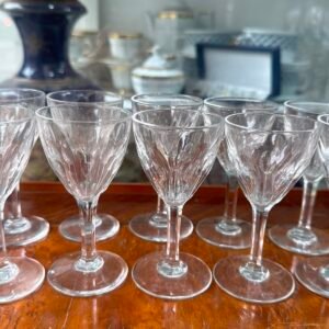 Juego de 10 copas de cristal para licor