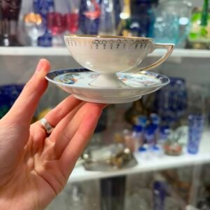 Dúo de café de porcelana