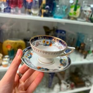 Dúo de café de porcelana