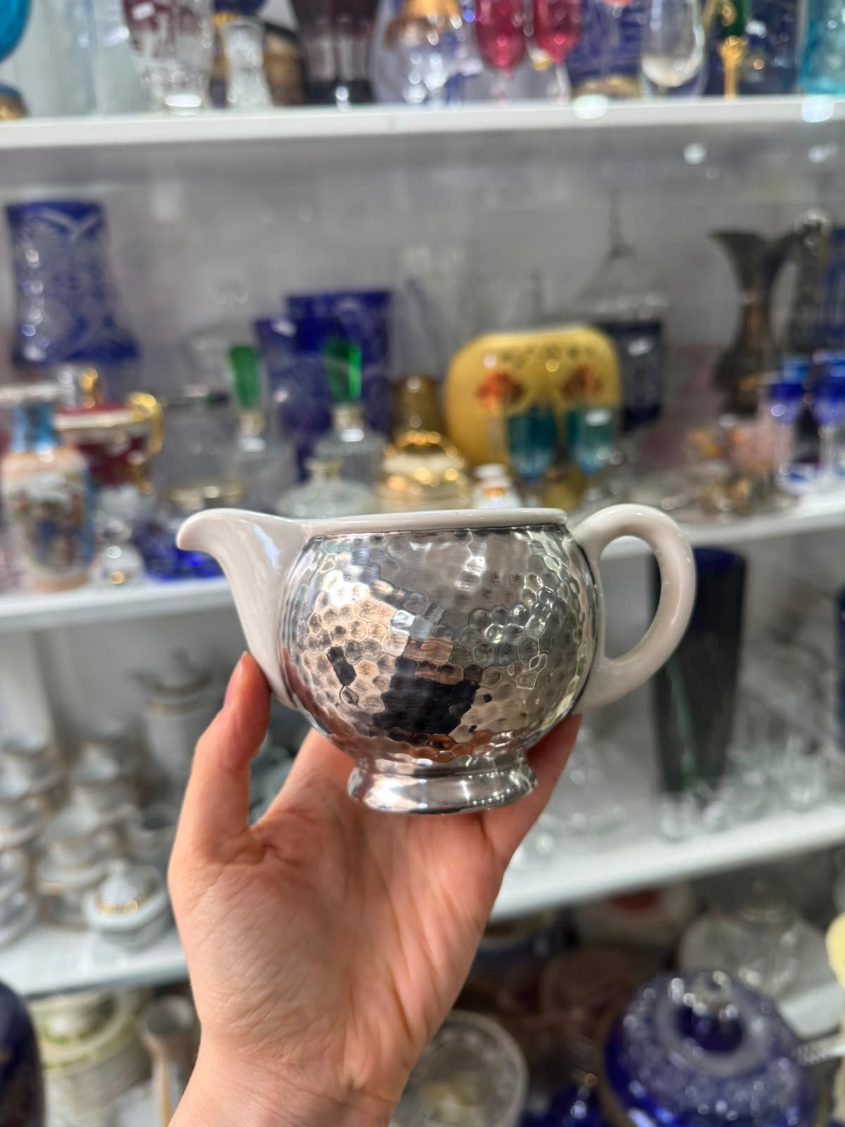 Servicio de té y café WMF aleman platería con porcelana - Imagen 10