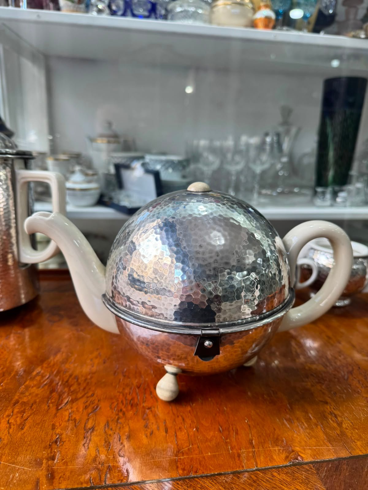 Servicio de té y café WMF aleman platería con porcelana - Imagen 6