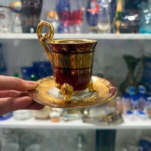 Dúo de café de porcelana