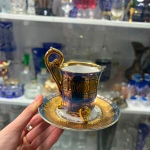 Dúo de café de porcelana
