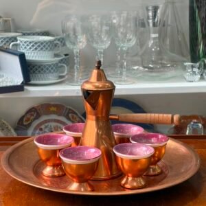 Servicio de café turco de cobre