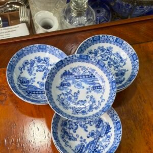 Juego de 8 compoteras porcelana tsuji old blue