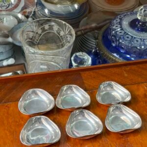 Juego de 6 platos o despojadores plata 935