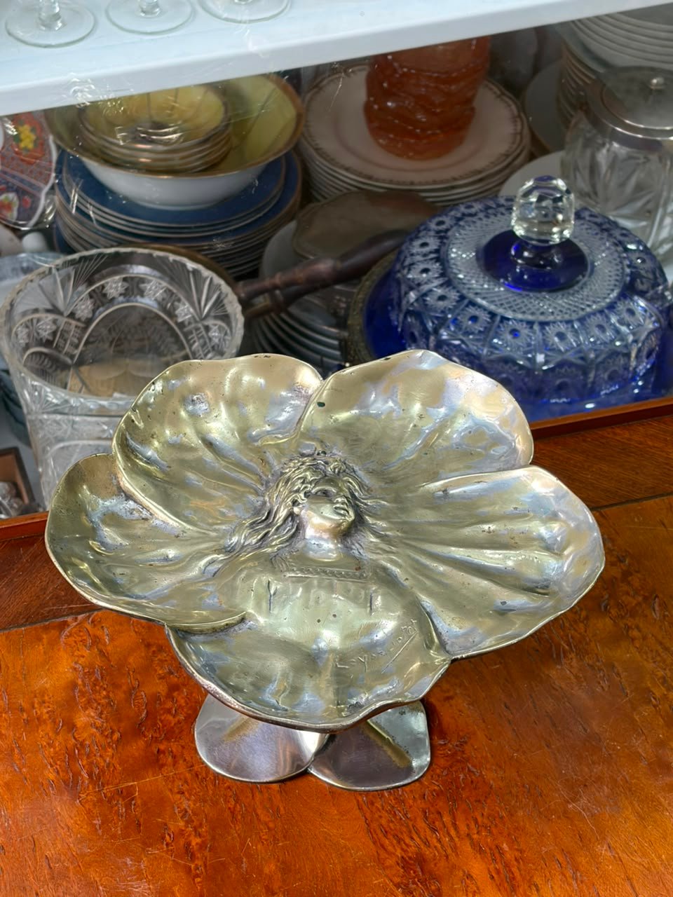 Antigua fuente o centro de mesa ART NOUVEAU luis vaniot 1900