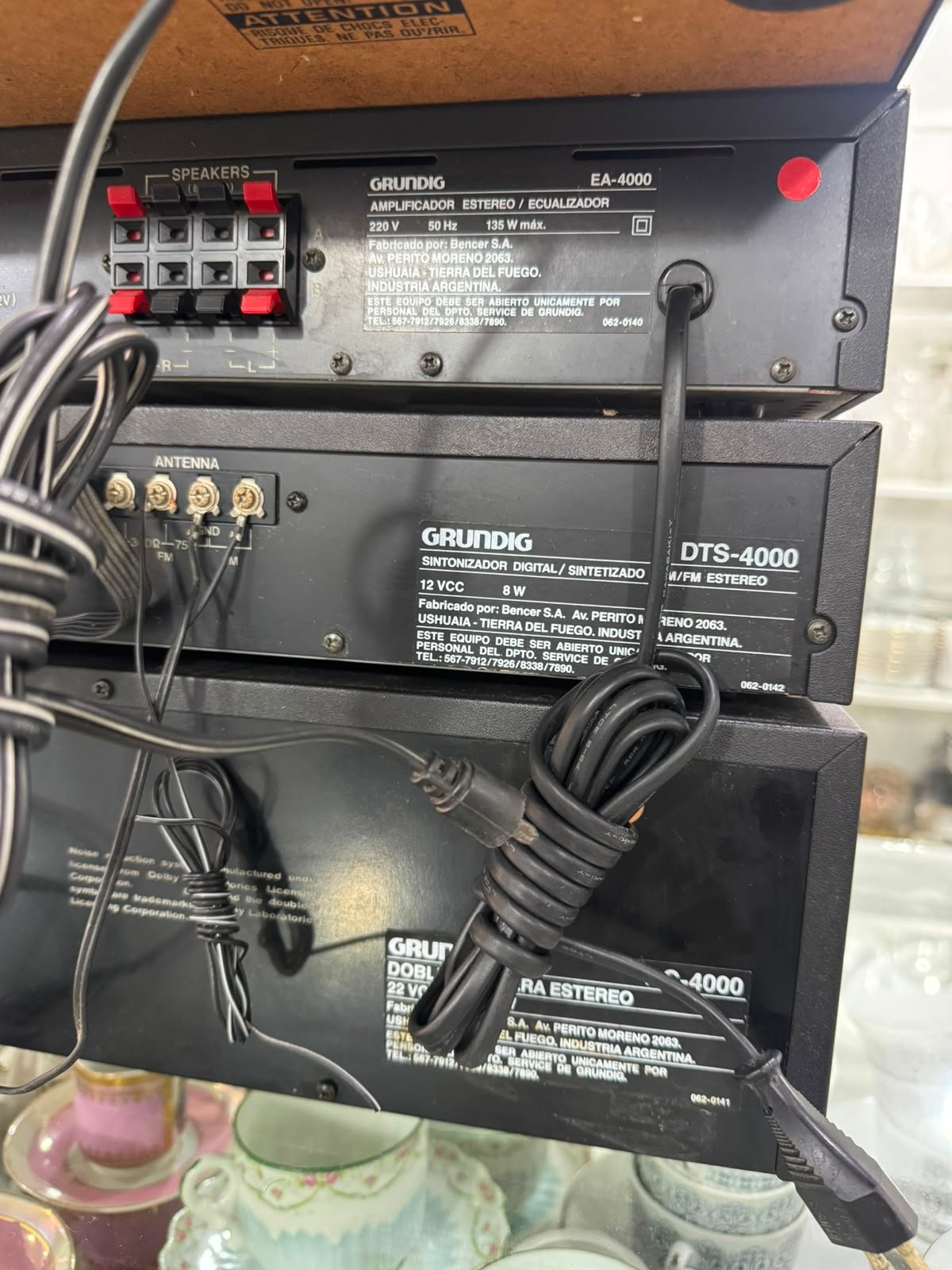 Equipo de música por módulos doble casetera, equalizador, bandeja giradiscos GRUNDIG - Imagen 3
