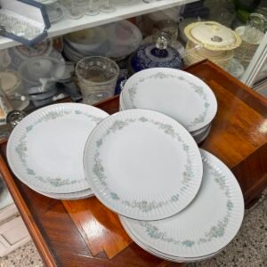 Juego de 11 platos de postre porcelana tsuji