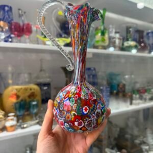 Jarra de cristal de Murano Millefiori