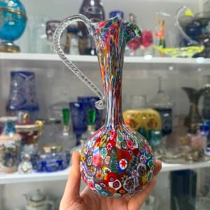 Jarra de cristal de Murano Millefiori