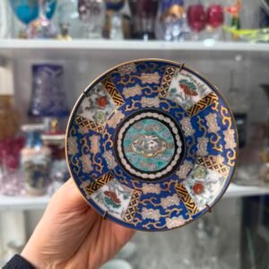 Plato porcelana tsuji pintado a mano con oro