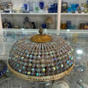 Plafón de cristal de roca con bronce