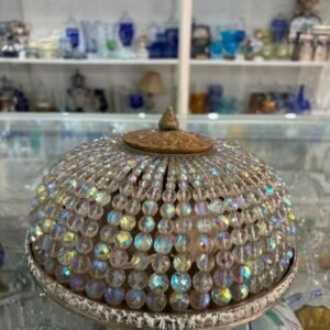 Plafón de cristal de roca con bronce