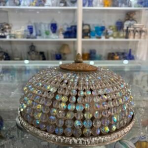 Plafón de cristal de roca con bronce