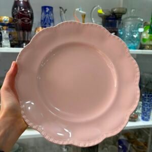 Plato inglés rosa pastel