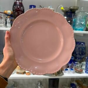 Plato inglés rosa pastel