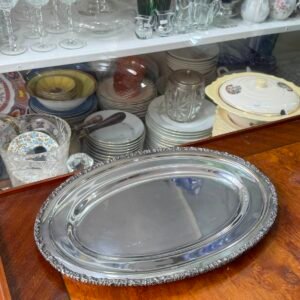 Fuente ovalada rep.sheffield platería