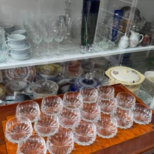 Juego de 14 compoteras cristal súper tallado