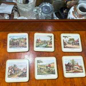 Juego de 6 posa vasos ingleses