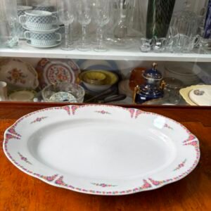 Fuente oval porcelana verbano