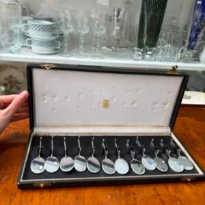 Juego de 12 posa cubiertos platería