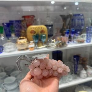 Uvas de marmol rosas