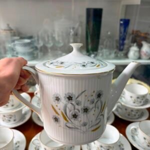 Juego de té porcelana verbano para 12 personas