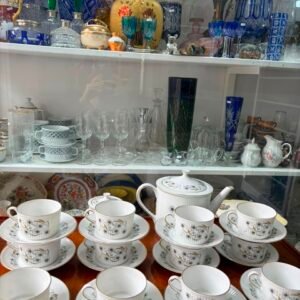 Juego de té porcelana verbano para 12 personas