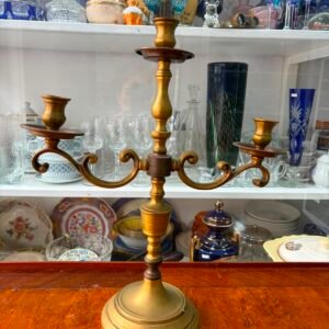 Candelabro 3 velas de bronce