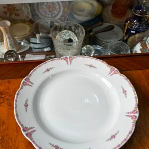Fuente redonda de porcelana verbano