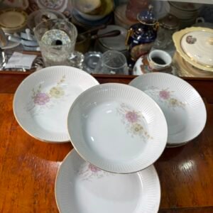 Juego de 9 platos hondos porcelana verbano