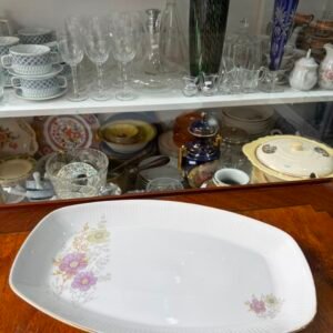 Fuente rectangular porcelana verbano