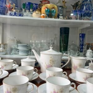 Juego de té porcelana verbano para 12 personas