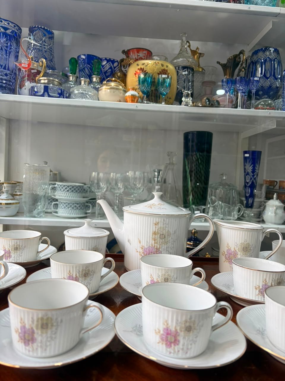 Juego de té porcelana verbano para 12 personas