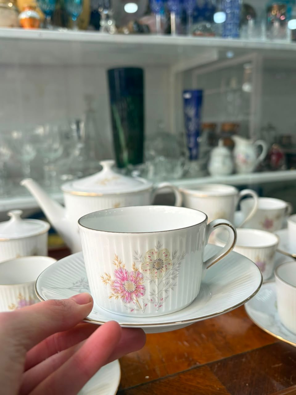 Juego de té porcelana verbano para 12 personas - Imagen 2