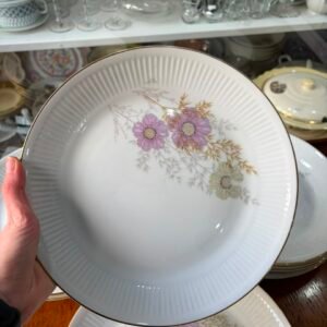 Juego de 12 platos playos porcelana verbano